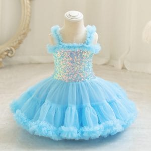 1306 Girls' Baby Princess Dress  Birthday  outdoor and Special Summer Occasions