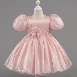 W8021 Children's Summer Dress for Girls Perfect for Children's Day Summer Parties and Family Gatherings