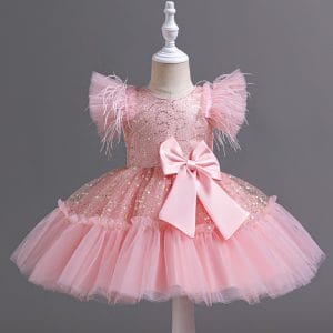 6633 Princess Dresses for Little Girls Baby Floral Children's Clothing Kids' Wedding Dress Tulle Skirts for Summer