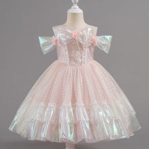 Alternative view of 5036 Summer Kids' Girls' Princess Dress Perfect for Parties Ceremonies and Special Occasions