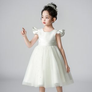 A109 Girls Party Dress Princess Tulle Gown Kids Formal Wedding Birthday Dress for Summer