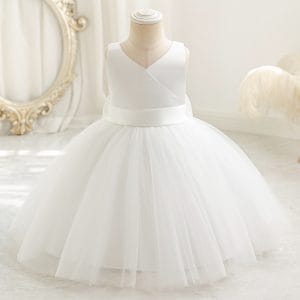 W8013 Baby Girls' Summer Princess Dress Ideal for Weddings Birthday Parties and Special Events