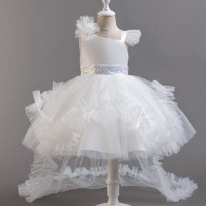 W011 Children's Girls' Layered Tulle Princess Dress Perfect