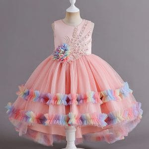 6628 Kids' Girls' Princess Dress Perfect for Birthdays Ceremonies and Special Occasions