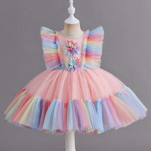 6626 Girls' Baby Princess Dress Perfect for Birthdays Photo and Special Occasions