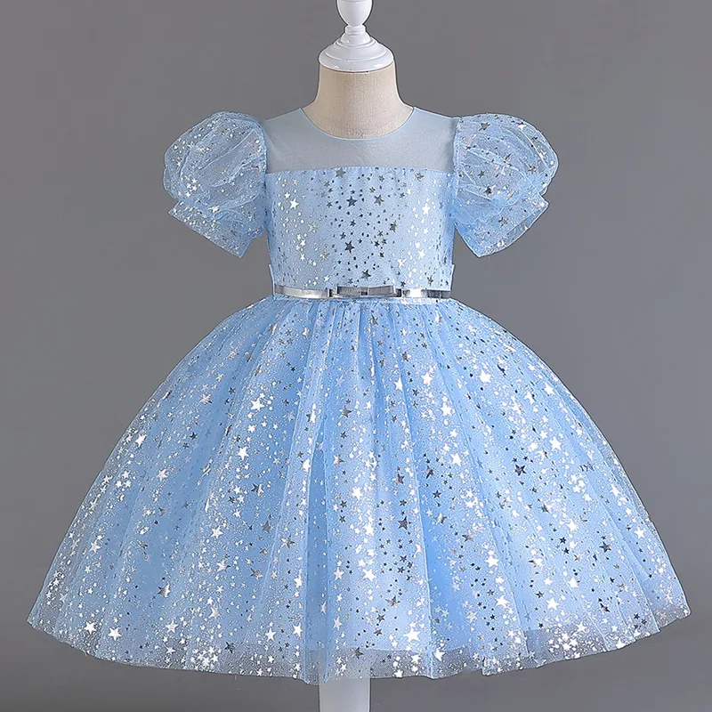 M7603 Kids' Girls' Dress Perfect for Birthdays Parties and Special Occasions - Image 7