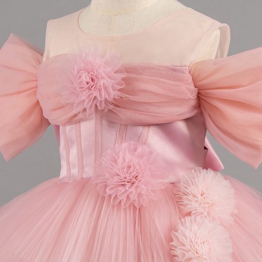 1347 Girls Princess Tulle Dress - Image 8