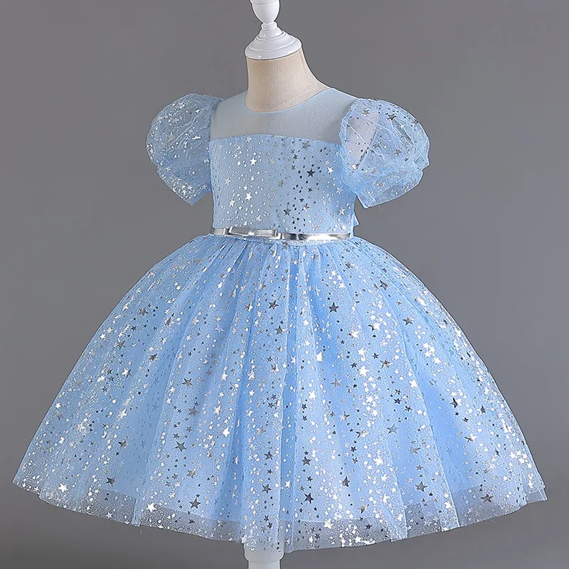 M7603 Kids' Girls' Dress Perfect for Birthdays Parties and Special Occasions - Image 8