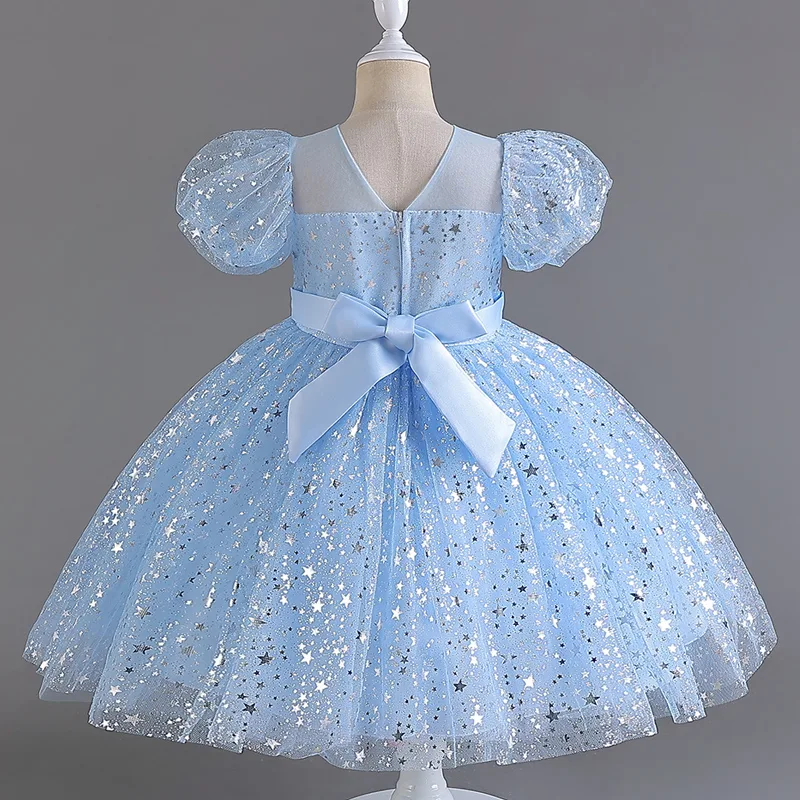 M7603 Kids' Girls' Dress Perfect for Birthdays Parties and Special Occasions - Image 9