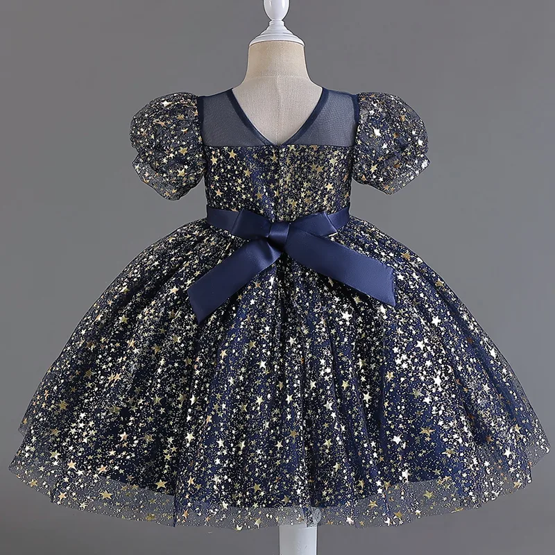M7603 Kids' Girls' Dress Perfect for Birthdays Parties and Special Occasions - Image 11