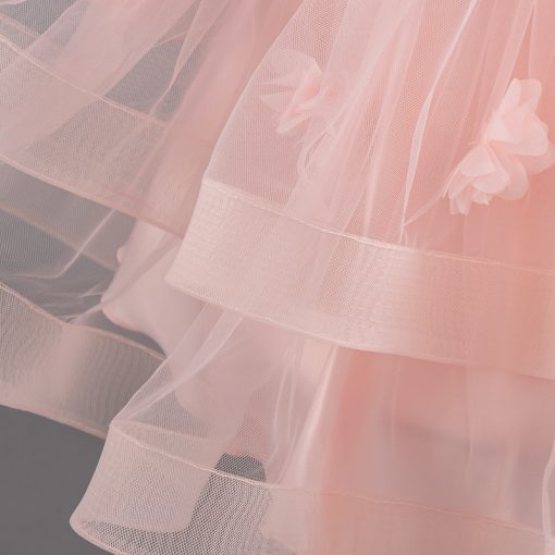 8323 Baby  Toddler Girls Princess Dress Puff Sleeve Pearl Gown for Party Wedding  Photoshoot - Image 15