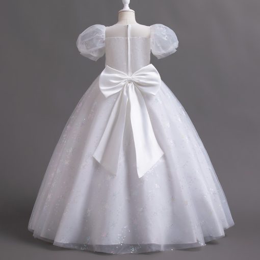 F08 Kids' Girls' Princess Dress – Perfect for Birthdays Flower Girl Parties and Special Occasions - Image 7