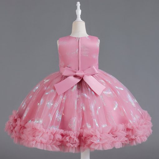 C307 Summer Sleeveless Tutu Kids Dress for Girls Lightweight Tulle Skirt - Image 4