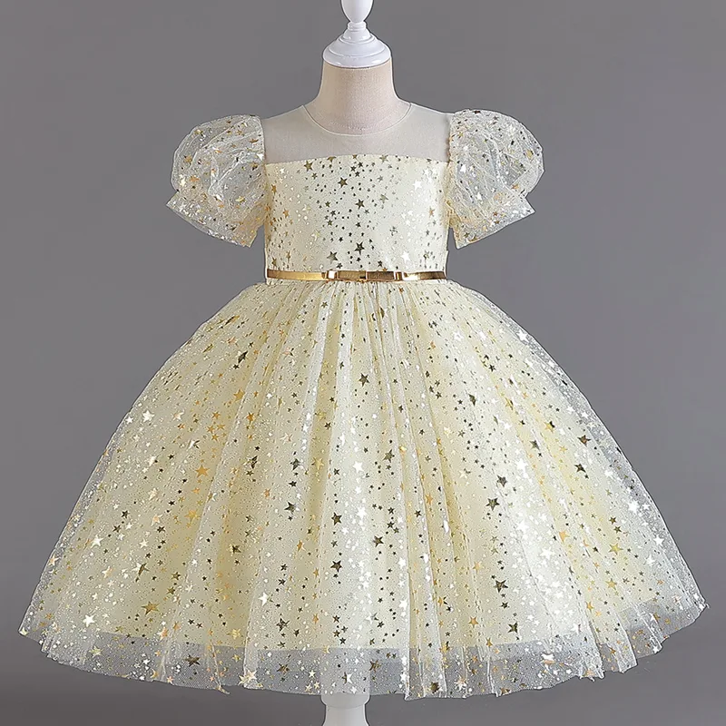 M7603 Kids' Girls' Dress Perfect for Birthdays Parties and Special Occasions - Image 6