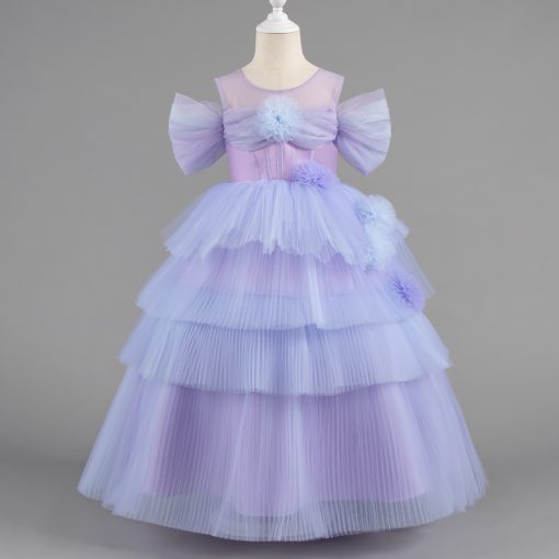 1347 Girls Princess Tulle Dress - Image 4