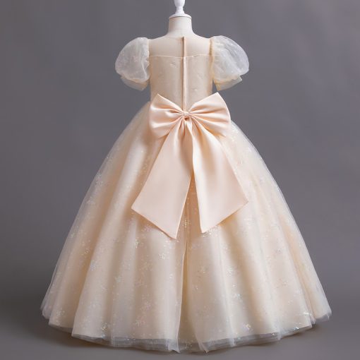 F08 Kids' Girls' Princess Dress – Perfect for Birthdays Flower Girl Parties and Special Occasions - Image 4