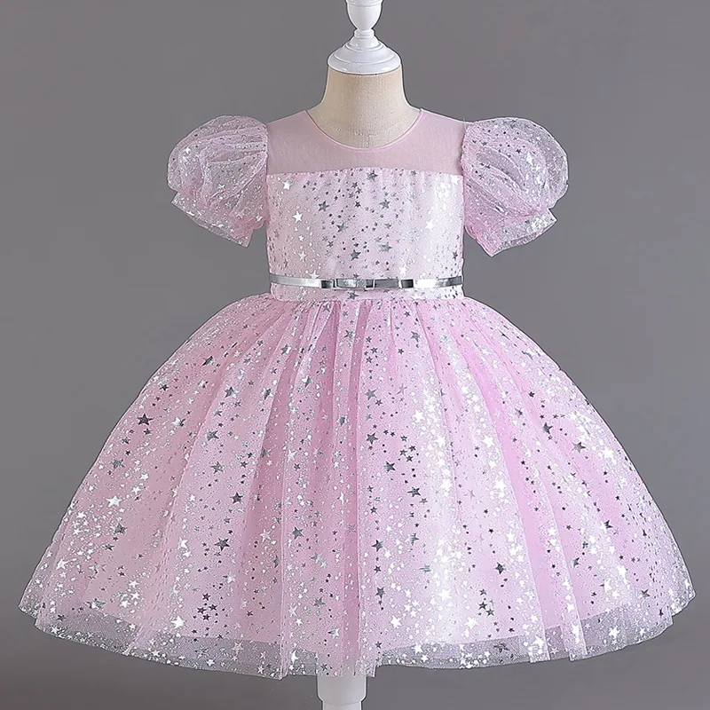 M7603 Kids' Girls' Dress Perfect for Birthdays Parties and Special Occasions - Image 2
