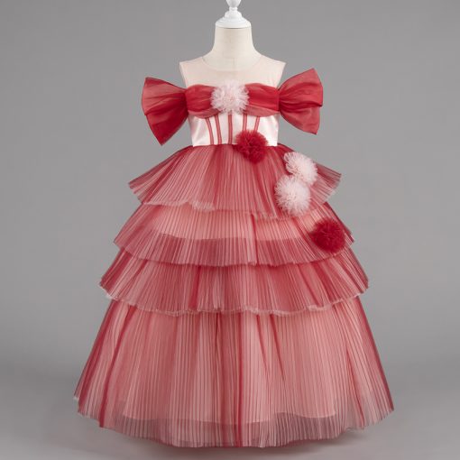 1347 Girls Princess Tulle Dress - Image 6